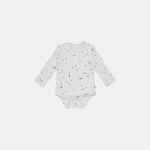 Body cu maneca lunga din bumbac organic - Sailors Bay Blue - Little Dutch