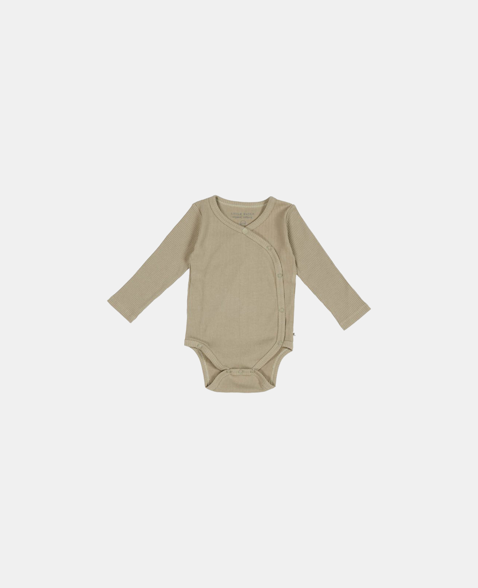 LD-CL11370111.jpg Body kimono cu mânecă lungă din bumbac organic - Olive - Little Dutch - imagine 1