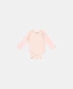 Body kimono cu mânecă lungă din bumbac organic - Pink - Little Dutch