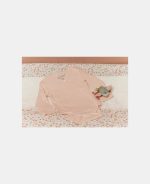 Body kimono cu mânecă lungă din bumbac organic - Pink - Little Dutch - imagine 5