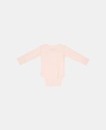 Body kimono cu mânecă lungă din bumbac organic - Pink - Little Dutch - imagine 6