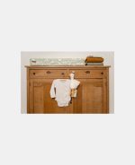 Body kimono cu mânecă lungă din bumbac organic - Sand - Little Dutch - imagine 4