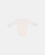 Body kimono cu mânecă lungă din bumbac organic - Sand - Little Dutch - imagine 7