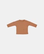 Bluză din bumbac organic cu buzunar Almond - Vintage Sunny Stripes - Little Dutch - imagine 2