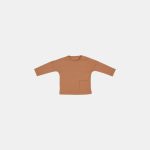 Bluză din bumbac organic cu buzunar Almond - Vintage Sunny Stripes - Little Dutch