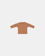 Bluză din bumbac organic cu buzunar Almond - Vintage Sunny Stripes - Little Dutch