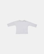 Bluză din bumbac organic cu buzunar Soft Blue - Vintage Sunny Stripes - Little Dutch - imagine 2