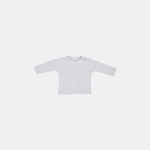 Bluză din bumbac organic cu buzunar Soft Blue - Vintage Sunny Stripes - Little Dutch