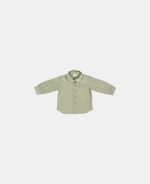 Cămașă din catifea de bumbac organic Green - Vintage Sunny Stripes - Little Dutch