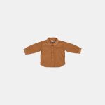 Cămașă din catifea de bumbac organic Almond - Vintage Sunny Stripes - Little Dutch