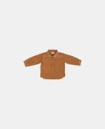 Cămașă din catifea de bumbac organic Almond - Vintage Sunny Stripes - Little Dutch