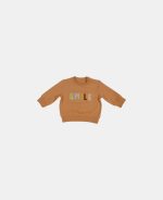 Bluză din bumbac organic Smile Almond - Vintage Sunny Stripes - Little Dutch