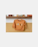 Bluză din bumbac organic Smile Almond - Vintage Sunny Stripes - Little Dutch - imagine 4