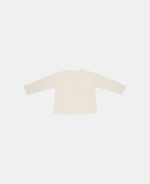 Cardigan tricotat din mix de lână pentru bebeluși - Soft White - Vintage Sunny Stripes - Little Dutch - imagine 3