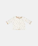 Jachetă din bumbac organic cu 2 fețe - Vintage Little Flowers/White Blossom - Little Dutch - imagine 3