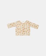 Jachetă din bumbac organic cu 2 fețe - Vintage Little Flowers/White Blossom - Little Dutch - imagine 5