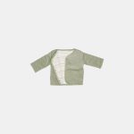 Jachetă din bumbac organic cu 2 fețe - Vintage Sunny Stripes/Green - Little Dutch