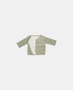 Jachetă din bumbac organic cu 2 fețe - Vintage Sunny Stripes/Green - Little Dutch