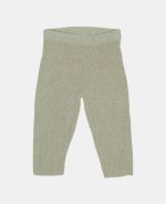 Pantaloni tricotați din mix de lână - Green - Vintage Sunny Stripes - Little Dutch - imagine 2