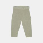 Pantaloni tricotați din mix de lână - Green - Vintage Sunny Stripes - Little Dutch