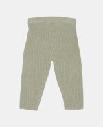 Pantaloni tricotați din mix de lână - Green - Vintage Sunny Stripes - Little Dutch - imagine 3