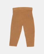 Pantaloni tricotați din mix de lână - Almond - Vintage Sunny Stripes - Little Dutch - imagine 3