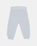 Pantaloni tricotați din mix de lână - Soft Blue - Vintage Sunny Stripes - Little Dutch - imagine 2