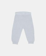Pantaloni tricotați din mix de lână - Soft Blue - Vintage Sunny Stripes - Little Dutch