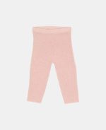 Pantaloni tricotați din mix de lână - Soft Pink - Vintage Little Flowers - Little Dutch