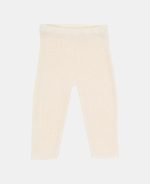 Pantaloni tricotați din mix de lână - Soft White - Vintage Sunny Stripes - Little Dutch - imagine 2