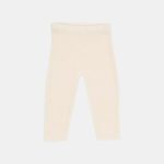 Pantaloni tricotați din mix de lână - Soft White - Vintage Sunny Stripes - Little Dutch