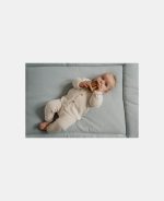 Pantaloni tricotați din mix de lână - Soft White - Vintage Sunny Stripes - Little Dutch - imagine 5