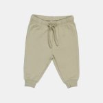 Pantaloni din bumbac organic - Green - Vintage Sunny Stripes - Little Dutch