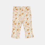 Pantaloni din bumbac organic evazați - Vintage Little Flowers - Little Dutch