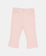 Pantaloni din bumbac organic evazați - Soft Pink - Vintage Little Flowers - Little Dutch - imagine 2