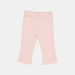Pantaloni din bumbac organic evazați - Soft Pink - Vintage Little Flowers - Little Dutch