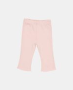 Pantaloni din bumbac organic evazați - Soft Pink - Vintage Little Flowers - Little Dutch
