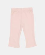 Pantaloni din bumbac organic evazați - Soft Pink - Vintage Little Flowers - Little Dutch - imagine 3