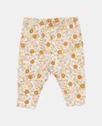 Pantaloni din catifea de bumbac organic - Vintage Little Flowers - Little Dutch - imagine 2