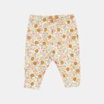 Pantaloni din catifea de bumbac organic - Vintage Little Flowers - Little Dutch
