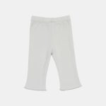Pantaloni din bumbac organic evazați - Green - Vintage Little Flowers - Little Dutch