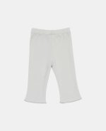 Pantaloni din bumbac organic evazați - Green - Vintage Little Flowers - Little Dutch