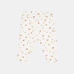 Pantaloni din catifea de bumbac organic - White Blossom - Little Dutch