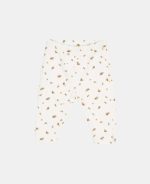 Pantaloni din catifea de bumbac organic - White Blossom - Little Dutch