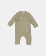 Salopetă tricotată pentru bebeluși - Olive - Sailors Bay - Little Dutch - imagine 2