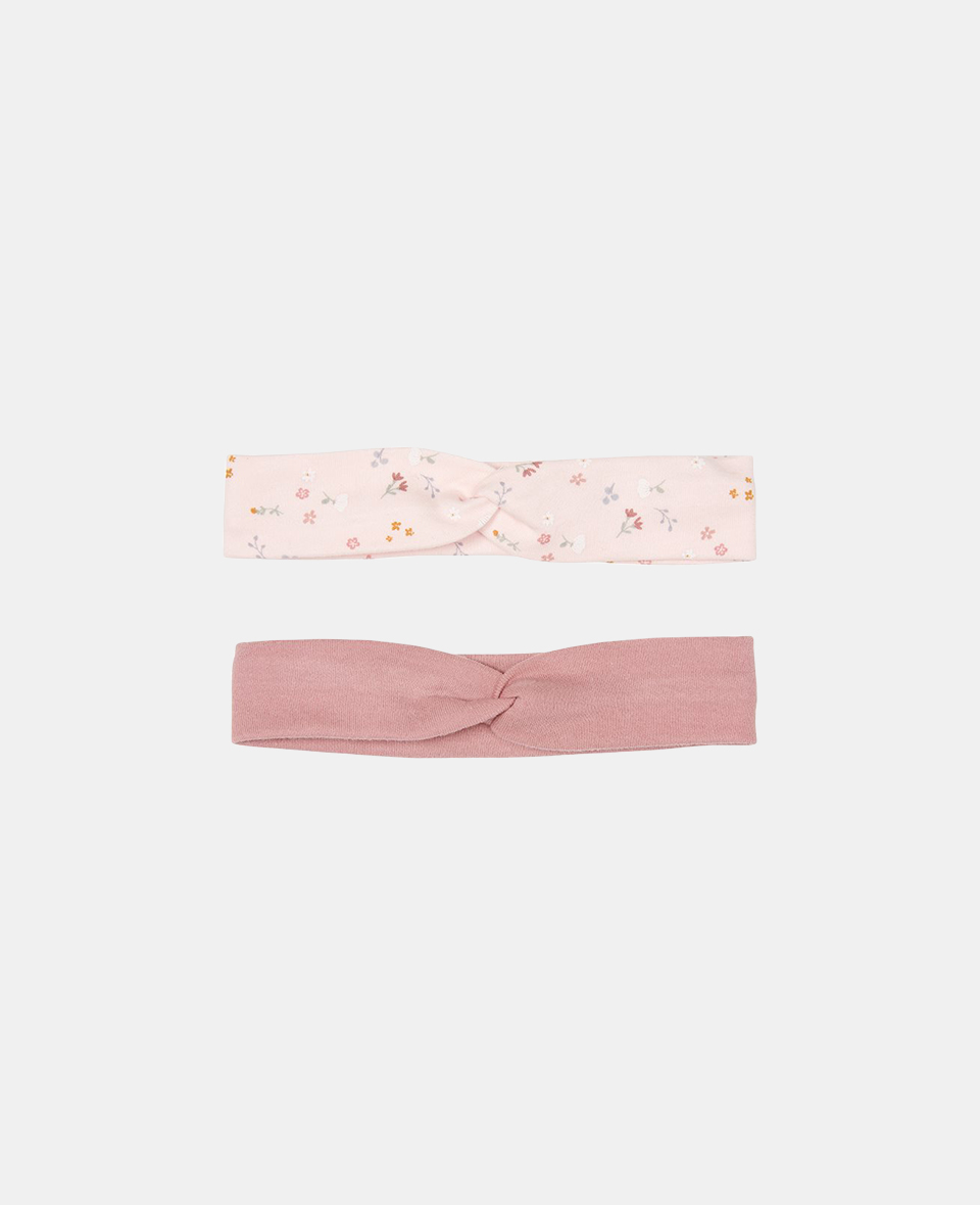 LD-CL50721555.jpg Bentita din bumbac organic pentru bebelusi - set 2 bucati - Little Pink Flowers - Little Dutch - imagine 1