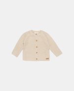 Cardigan tricotat pentru bebelusi - Sand - Little Goose - Little Dutch - imagine 2