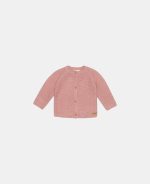 Cardigan tricotat pentru bebelusi - Vintage Pink - Little Pink Flowers - Little Dutch
