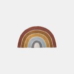 Covor pentru camera copiilor 80x130cm Rainbow Pure & Nature Little Dutch