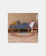 Covor pentru camera copiilor 80x130cm Rainbow Pure & Nature Little Dutch - imagine 3